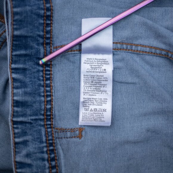 Crewcuts by J.Crew Girls Denim Jean Jacket M (8-9) Classic Blue Casual - Picture 6 of 8